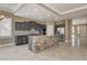 Open kitchen featuring an island, stainless steel appliances, and lots of cabinet space at 21 Bridal Falls Ct, Las Vegas, NV 89148