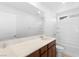 Bathroom with a shower and a single sink at 2300 Trasimeno Pl, Henderson, NV 89044