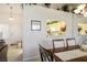 View of the dining room, showing access to kitchen and breakfast nook at 2636 Highvale Dr, Las Vegas, NV 89134