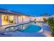 Sparkling pool and spa with a spacious patio, perfect for relaxation and enjoyment at 3057 Downing Pl, Las Vegas, NV 89121