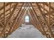 Unfinished attic space with visible structural beams and distant view at 3196 Mateuse St, Logandale, NV 89021