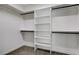 Walk-in closet features shelving and plenty of room for storage at 3196 Mateuse St, Logandale, NV 89021