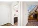 Entryway view of half bathroom with granite countertop and vessel sink at 3620 Bahama Bay Ct, Las Vegas, NV 89147