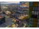 Nighttime aerial view of the city, highlighting the vibrant lights and skyline at 3722 Las Vegas Blvd # 1712, Las Vegas, NV 89158