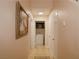 Hallway with recessed lighting leading to a laundry area at 425 Donner Pass Dr, Henderson, NV 89014