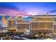 Stunning city view of the Las Vegas Strip at sunset, including the Trump Tower and Caesar's Palace at 4575 Dean Martin Dr # 3009, Las Vegas, NV 89103