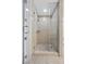 Shower featuring frameless glass doors and tile walls at 4575 Dean Martin Dr # 3009, Las Vegas, NV 89103