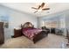 Bedroom with a large bay window providing ample natural light at 4790 Toscana Pl, Pahrump, NV 89061