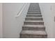 Carpeted stairs with a white handrail at 965 Nevada State Dr # 39201, Henderson, NV 89002