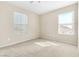 Bedroom featuring carpeted floors and two windows offering plenty of natural light at 1016 Douglas Flat Pl, Las Vegas, NV 89138