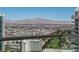 Breathtaking panoramic city view with mountains in the distance from a high-rise balcony at 2747 Paradise Rd # Ph 3604, Las Vegas, NV 89109