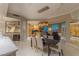 This open dining room area features a modern light fixture and lots of room for entertaining at 2747 Paradise Rd # Ph 3604, Las Vegas, NV 89109