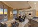 Open living space features a bar, dining area, and skyline views at 2747 Paradise Rd # Ph 3604, Las Vegas, NV 89109
