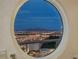 Incredible city view through the round window at 2747 Paradise Rd # Ph 3604, Las Vegas, NV 89109