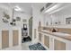 Bathroom with dual sinks and walk-in shower at 4301 Fortune Ave, Las Vegas, NV 89107