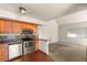 Charming kitchen with stainless steel appliances and ample counter space at 5166 Gray Ln # M, Las Vegas, NV 89119