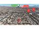 Residential aerial view shows home near schools and Shadow Creek Golf Club at 5323 Farley Feather Ct, North Las Vegas, NV 89031