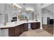 Open bathroom design featuring dual sinks, vanity, and lots of open space at 7632 Desert Largo Ave, Las Vegas, NV 89128