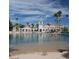 Exterior shot of community center with views from the pool and beach at 7632 Desert Largo Ave, Las Vegas, NV 89128