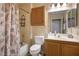 Bathroom featuring a shower-tub combination and ample cabinet space at 8916 Evening Star Dr, Las Vegas, NV 89134