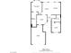 Detailed floor plan showcasing the layout of the home, including dimensions of rooms and total square footage at 8916 Evening Star Dr, Las Vegas, NV 89134