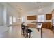 Open kitchen featuring stainless steel appliances, granite counters and an island with seating at 941 Armandito Dr, Las Vegas, NV 89138