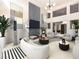 Comfortable living area with modern furniture, fireplace, and sleek décor at 1 Ibis Ct, Henderson, NV 89052