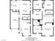 Complete floor plan of home features two floors of living and garage space at 11103 African Sunset St, Henderson, NV 89052