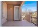 Balcony with railing offering an outdoor space to unwind and enjoy the neighborhood view at 11354 Merado Peak Dr, Las Vegas, NV 89135