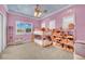 Whimsical bedroom with colorful walls, bunkbeds and ample storage at 116 N Ring Dove Dr, Las Vegas, NV 89144