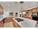 Spacious kitchen with stainless steel appliances, double islands and ample cabinetry at 116 N Ring Dove Dr, Las Vegas, NV 89144
