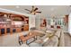 Spacious living room featuring a fireplace, built-in shelves, and comfortable seating at 116 N Ring Dove Dr, Las Vegas, NV 89144