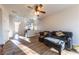 Spacious living room offers wood floors and comfortable seating for entertaining guests at 2681 Benton Cove St, Laughlin, NV 89029