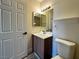 A bathroom with a single vanity and a toilet at 2899 Bluebonnet Dr # 2899, Henderson, NV 89074