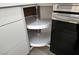 Kitchen corner cabinet with lazy susan shelving at 2899 Bluebonnet Dr # 2899, Henderson, NV 89074