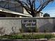 Eastbridge Gardens community sign with landscaping in front of complex at 2899 Bluebonnet Dr # 2899, Henderson, NV 89074