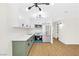 Modern kitchen featuring stainless steel appliances and a view of the dining area at 304 Orland St # 43, Las Vegas, NV 89107