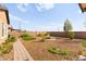 Backyard with a firepit, and gravel landscaping at 3914 Jacob Lake Cir, Las Vegas, NV 89118