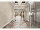 Grand foyer with tiled floors, high ceilings, decorative lighting, and clear views to the backyard at 3914 Jacob Lake Cir, Las Vegas, NV 89118