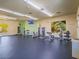 Well-equipped gym featuring modern exercise equipment and a TV for entertainment during workouts at 7111 S Durango Dr # 305, Las Vegas, NV 89113
