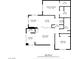 Detailed floor plan showcasing the layout of a 983 sq ft home, including 2 bedrooms, 2 bathrooms, and balcony at 8501 W University Ave # 2020, Las Vegas, NV 89147