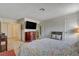 Spacious bedroom featuring a media center and ample closet space at 872 Linn Ln, Las Vegas, NV 89110