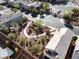 Beautiful aerial view of community landscaping and gated entrance at 10556 Nantucket Ridge Ave, Las Vegas, NV 89166