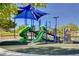 Community playground with slides, climbing wall, and sun shade structure at 10556 Nantucket Ridge Ave, Las Vegas, NV 89166