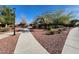 A quiet walking path amongst desert landscaping in this well maintained community at 10556 Nantucket Ridge Ave, Las Vegas, NV 89166