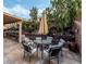 Outdoor patio area with seating, ideal for entertaining and relaxing at 1071 Nordyke Ave, Henderson, NV 89015