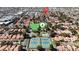 Aerial view of the Spanish Oaks Community Center and neighborhood at 2108 Plaza Del Dios, Las Vegas, NV 89102