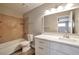 Bathroom featuring a tiled shower and a new vanity offering a modern, updated space at 2110 Bavington Dr # C, Las Vegas, NV 89108