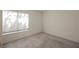 Neutral bedroom with carpeted floors, window and white blinds at 2493 Ram Crossing Way, Henderson, NV 89074