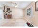 Open dining area with tile floors and a full bar at 3901 W Red Coach Ave, North Las Vegas, NV 89031